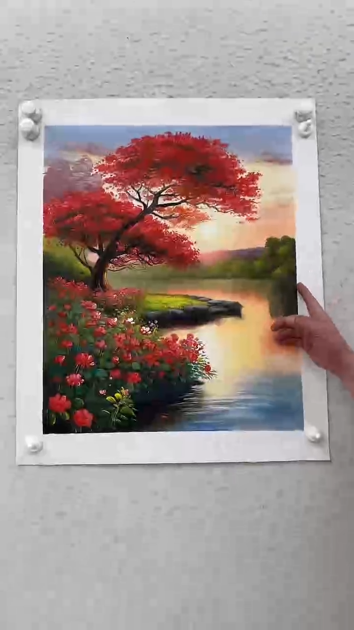 国画油画 麻布 约50-60厘米