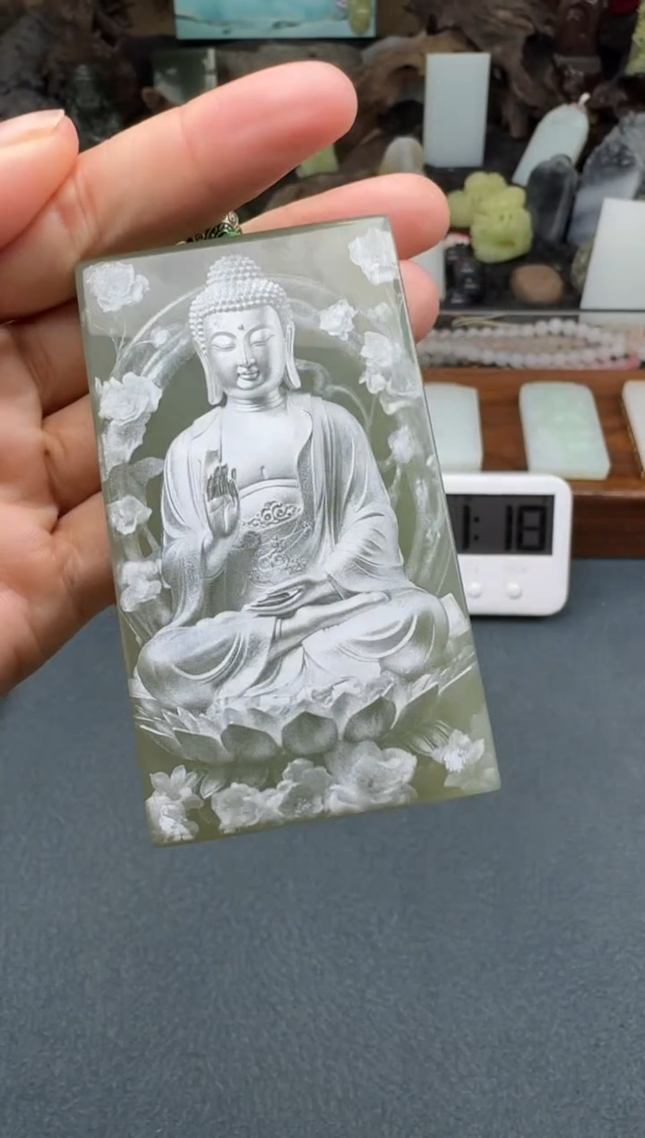 【闪购商品】和田玉颈饰未镶嵌开心