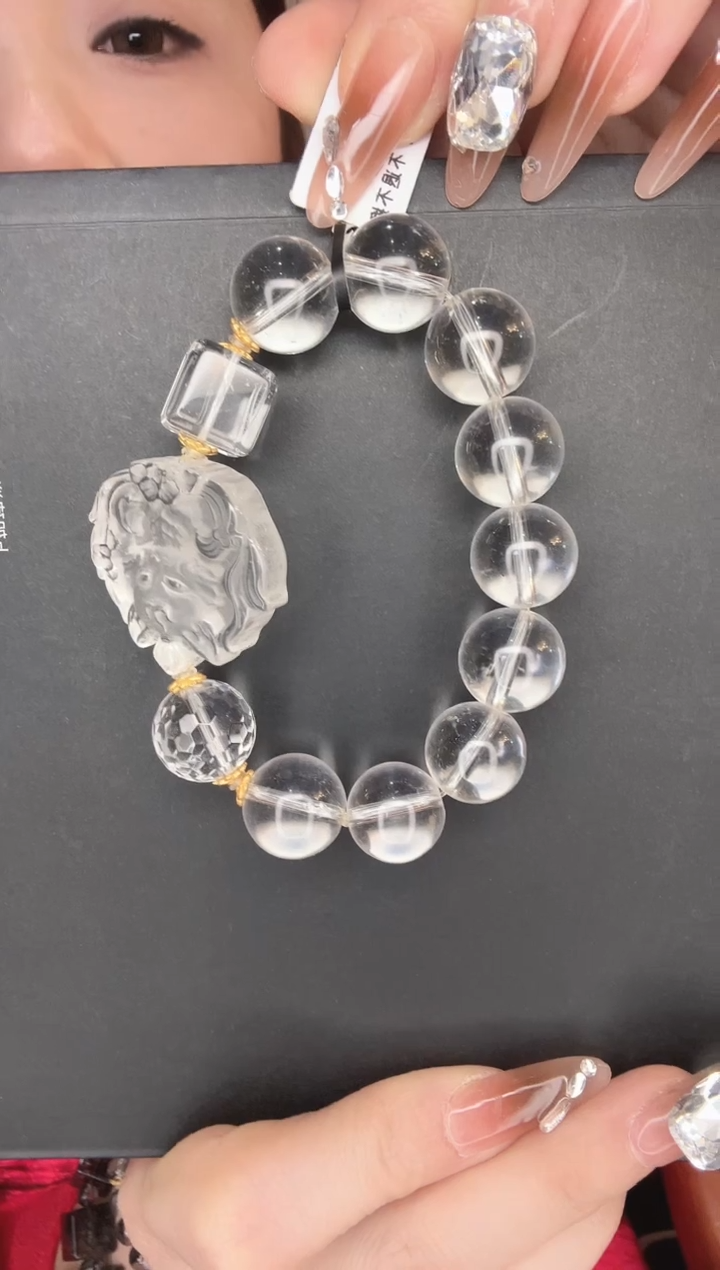 【闪购商品】水晶手串未镶嵌C2620 白水晶手串