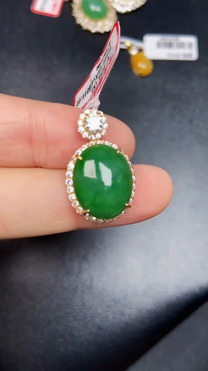 银S925镶嵌戒指翡翠1620