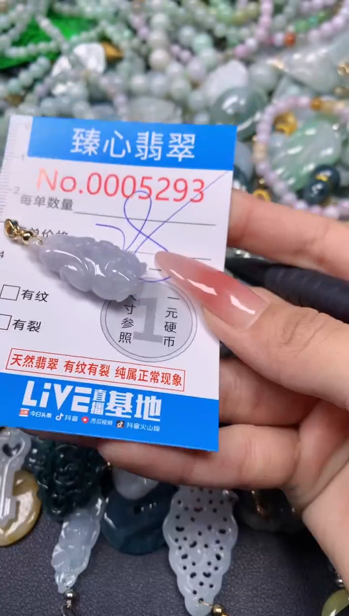 【闪购商品】翡翠颈饰未镶嵌含绳0005293