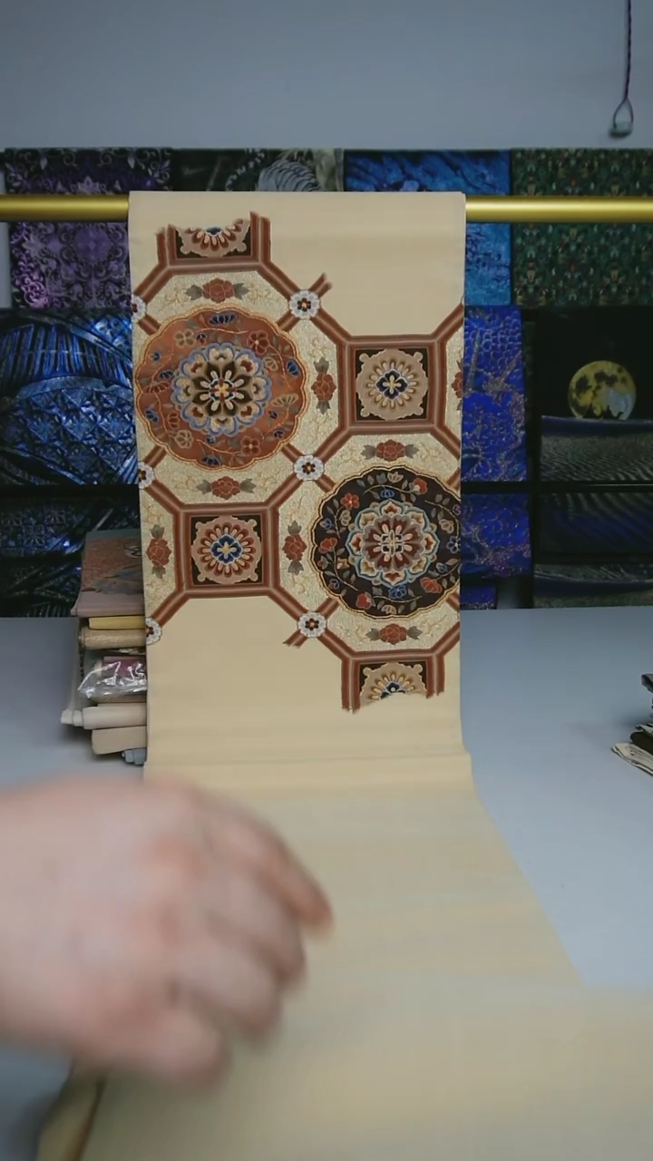 【闪购商品】织绣织锦72宝相花明缂丝