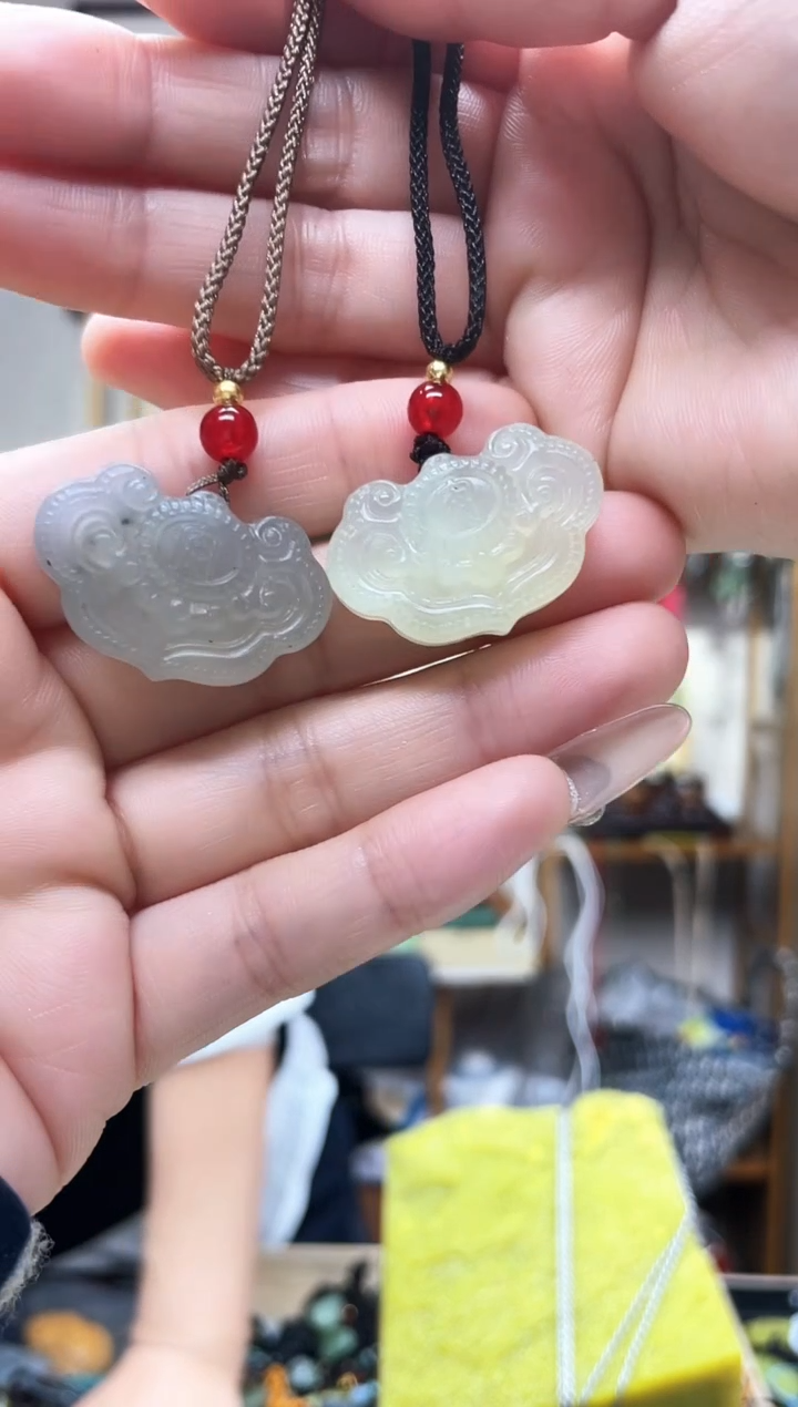 未镶嵌岫玉吊坠多样性发货拍一发一