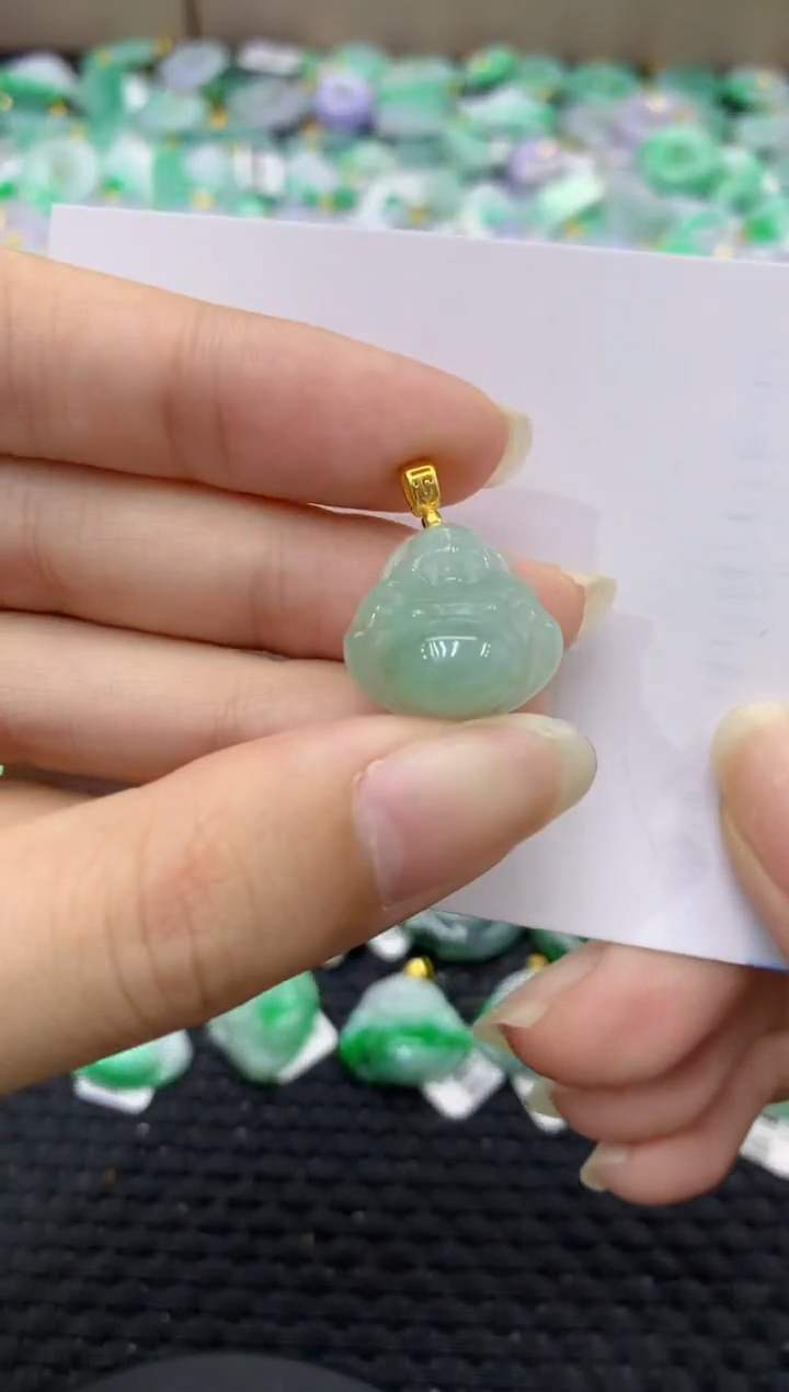 颈饰未镶嵌翡翠天然缅甸翡翠A货