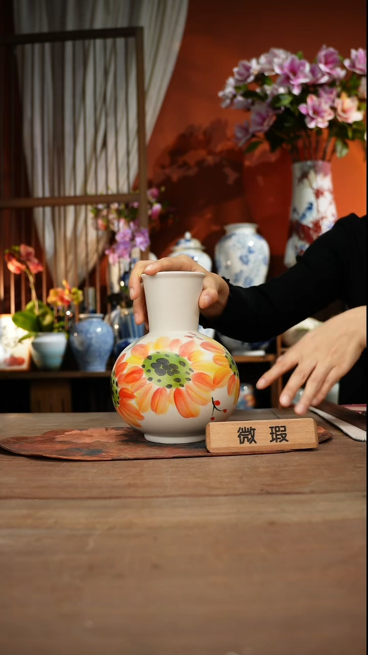 当代高温釉下彩手绘陶瓷餐具