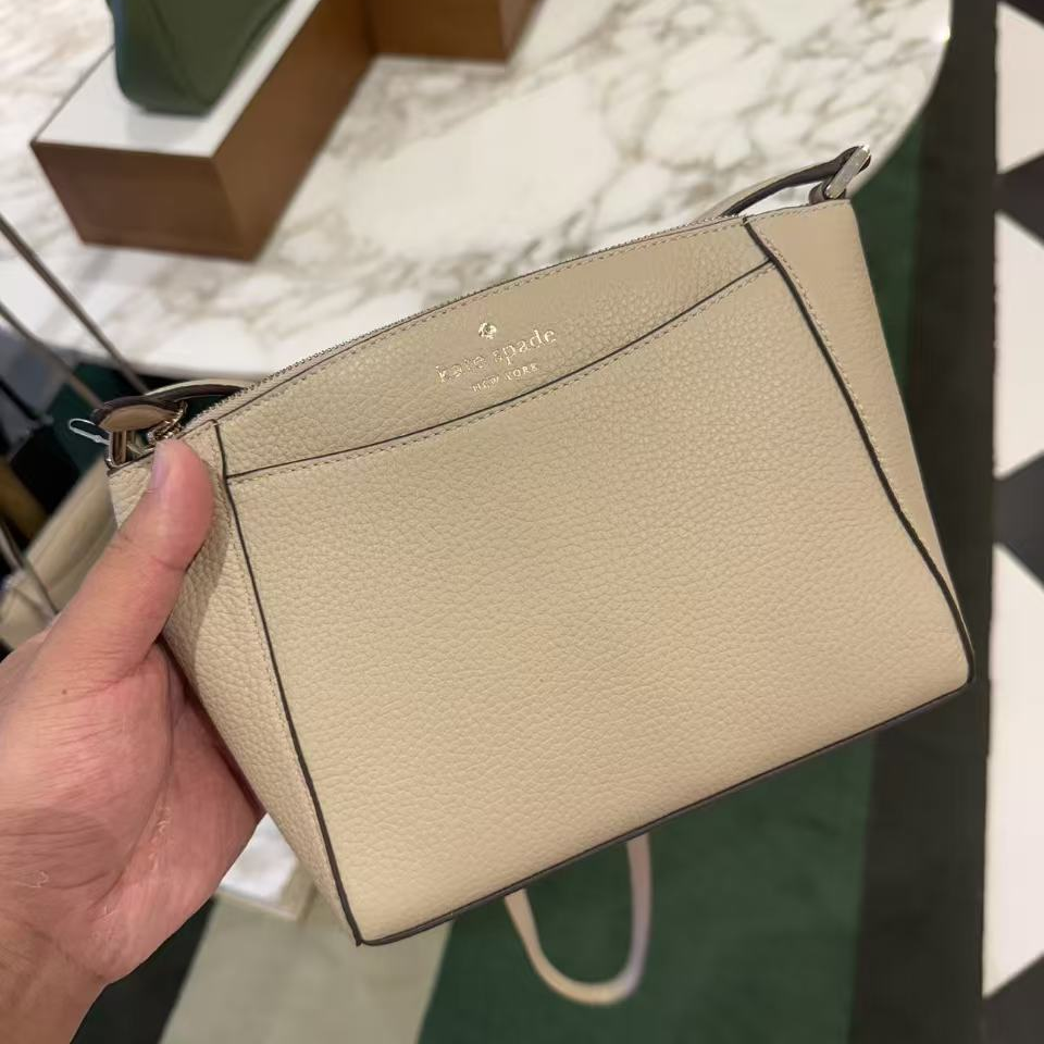 Kate spade/凯特丝蓓Monica沙灰色小号斜挎包