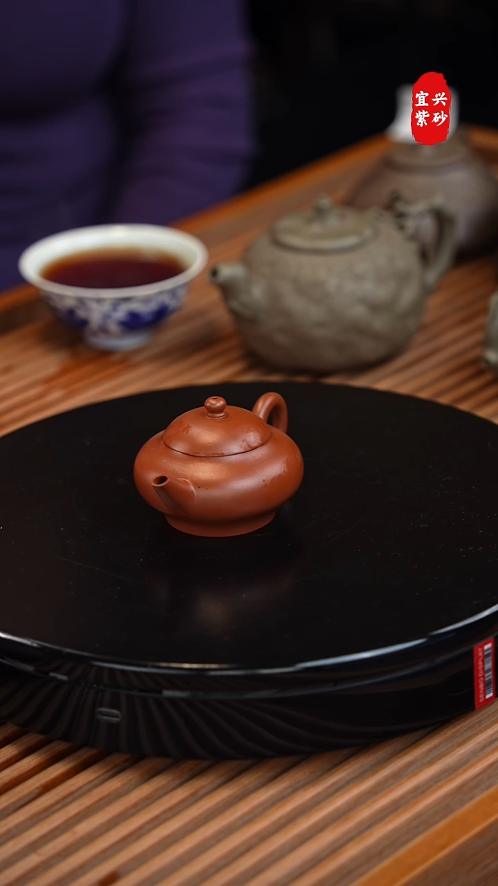 【闪购商品】朱泥 水平 福记全手工紫砂壶