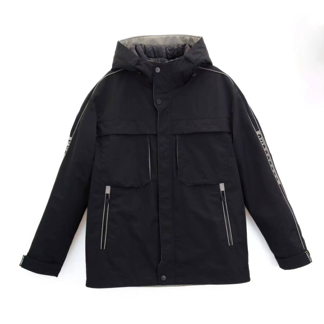 鲍尔曼运动系列青根貂十字花纹休闲户外冬季新款派克服时尚男款