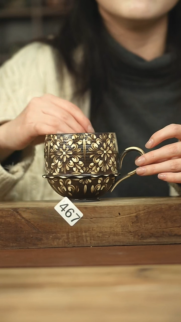 听歌 设计师 手绘系列咖啡杯