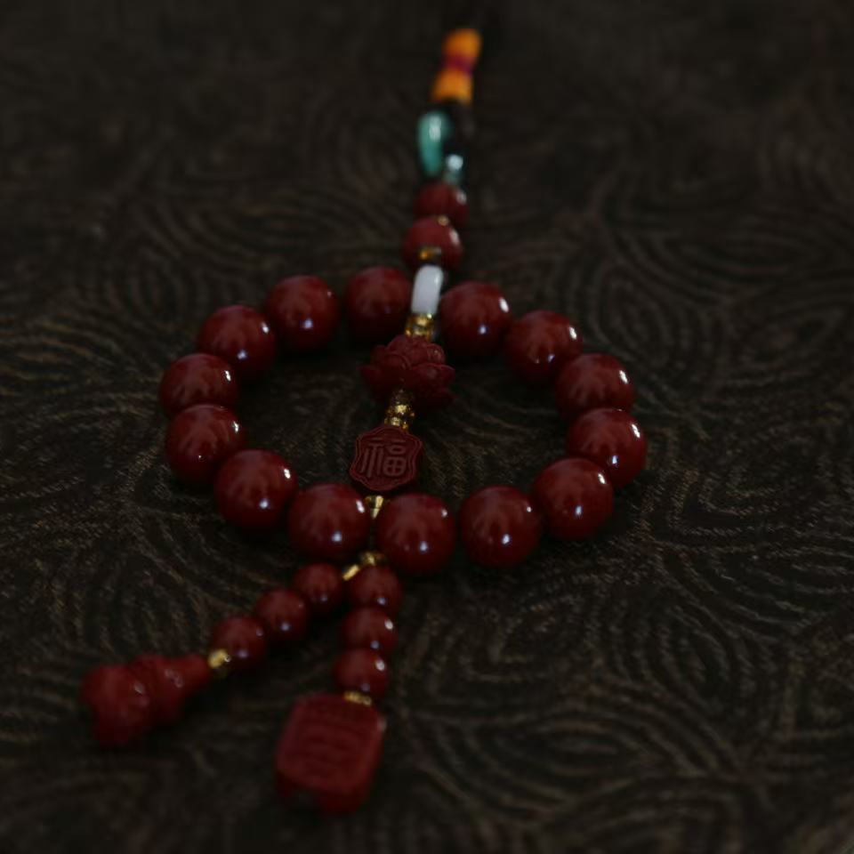 含辰砂工艺品AD394朱砂车挂（运费险）394