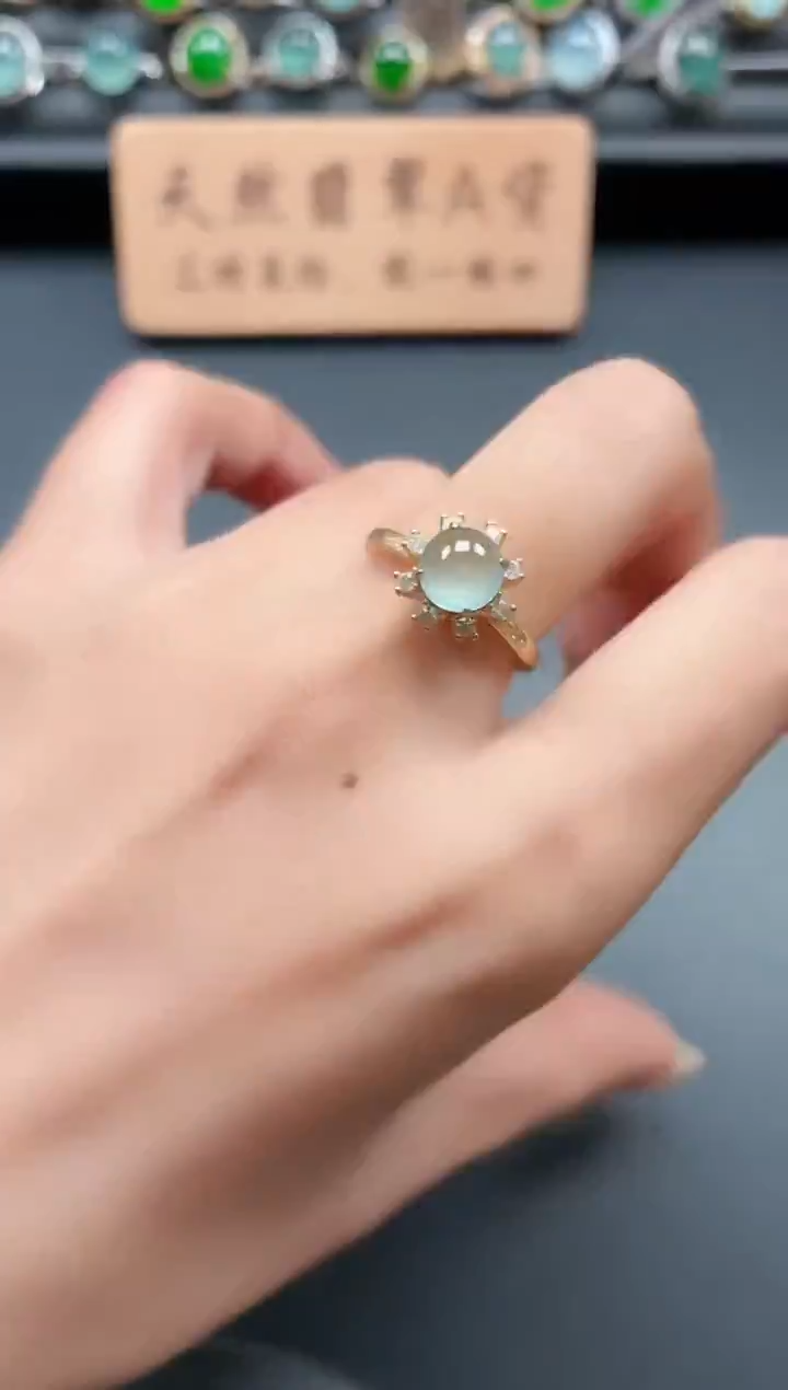 银S925镶嵌戒指翡翠111111111