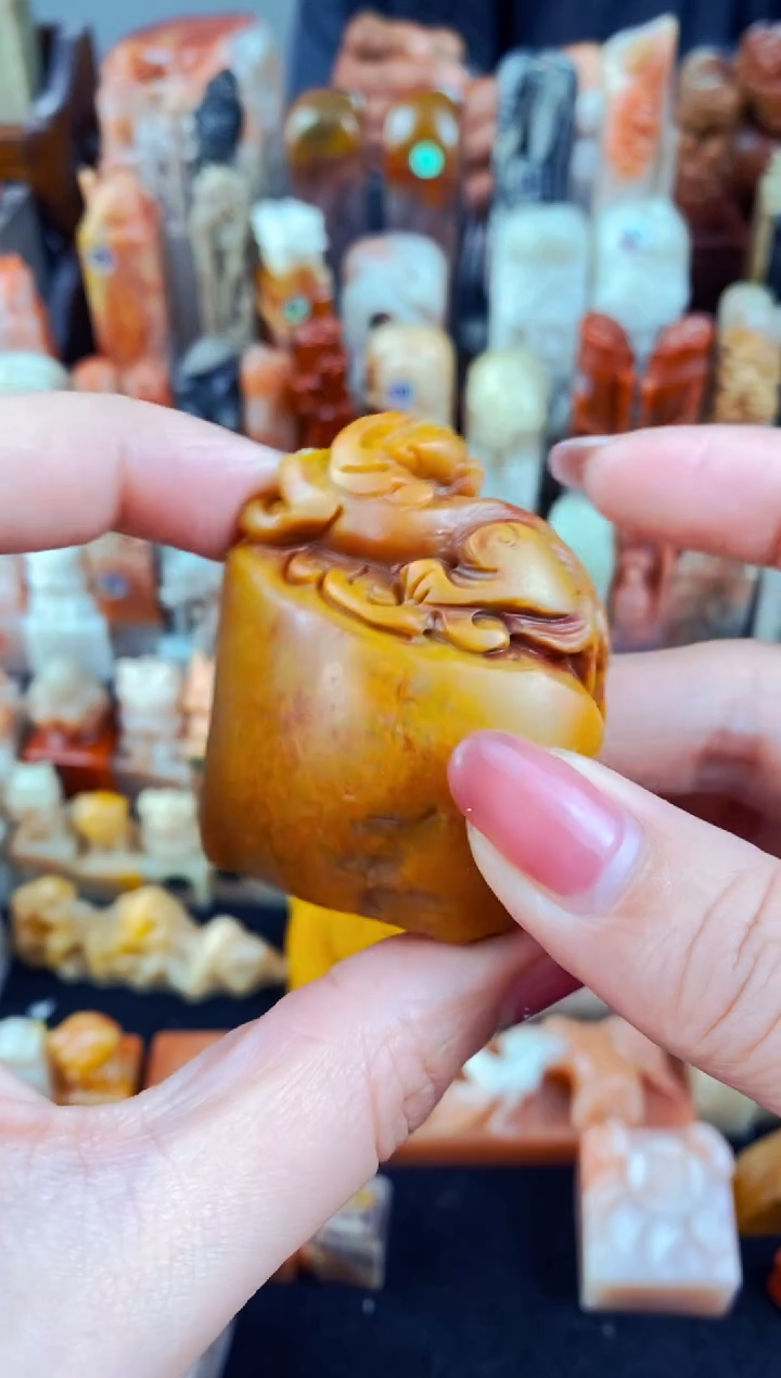 老挝石印石手工篆刻  