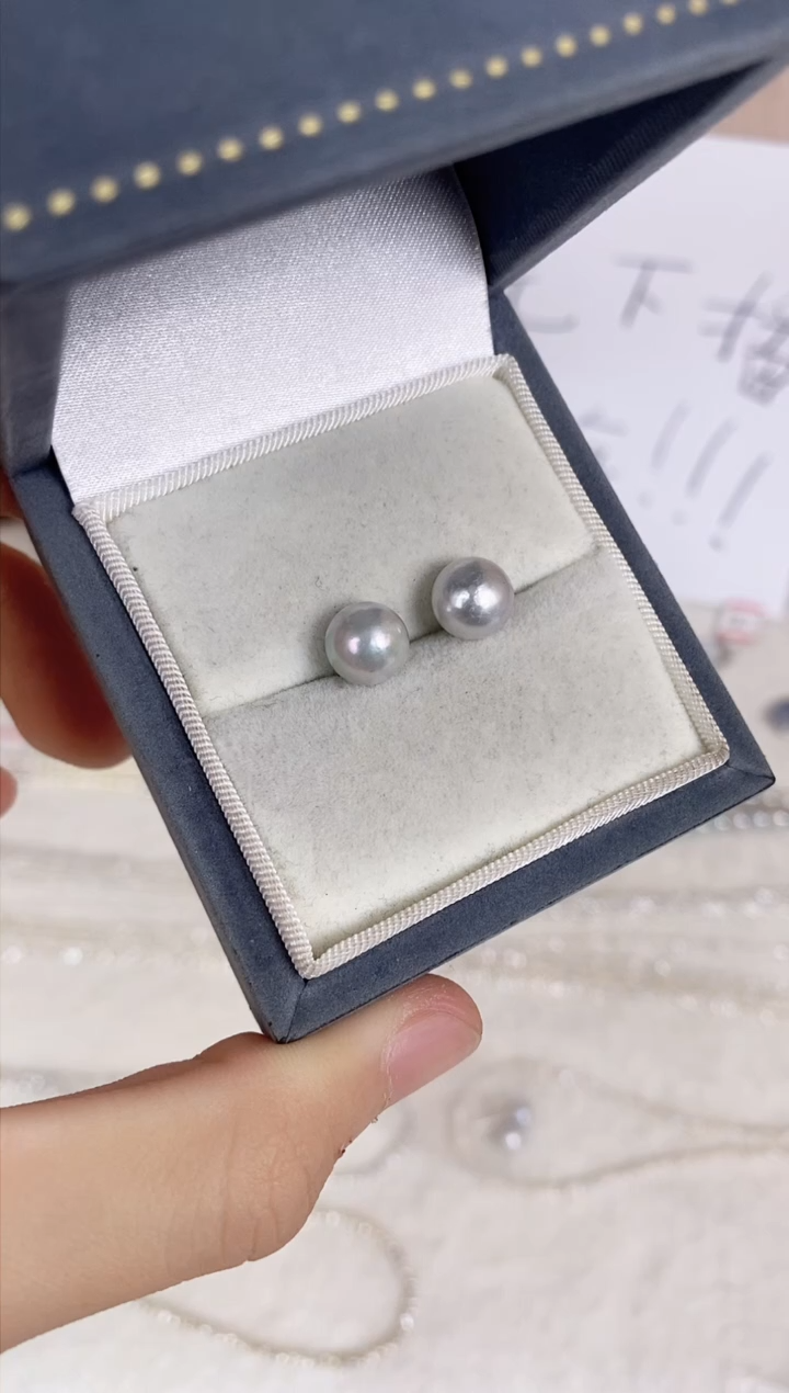 【闪购商品】海水珍珠耳饰银S925镶嵌8644