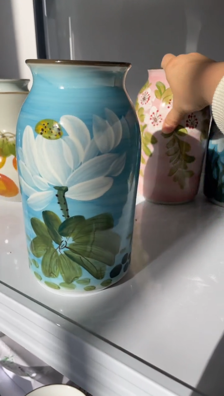 瓶陶手工绘画陶瓷