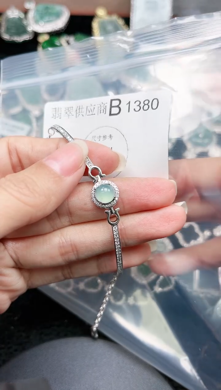 【闪购商品】翡翠颈饰未镶嵌赠皮绳1380