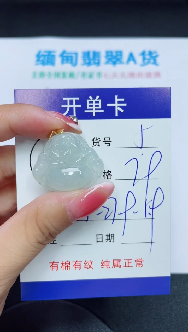 翡翠未镶嵌吊坠(赠链)5