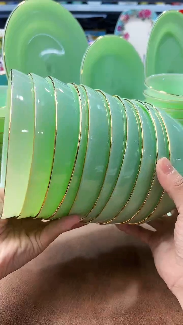 玉瓷 5.5英寸饭碗10个景德镇陶瓷