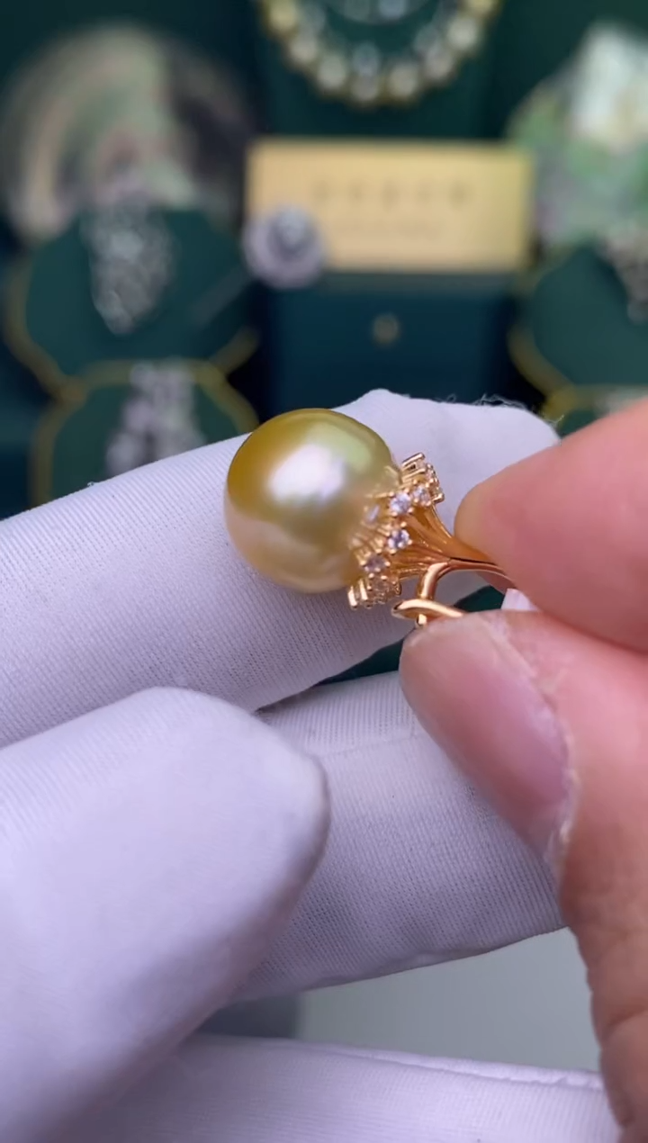 【闪购商品】海水珍珠耳饰银S925镶嵌12-13