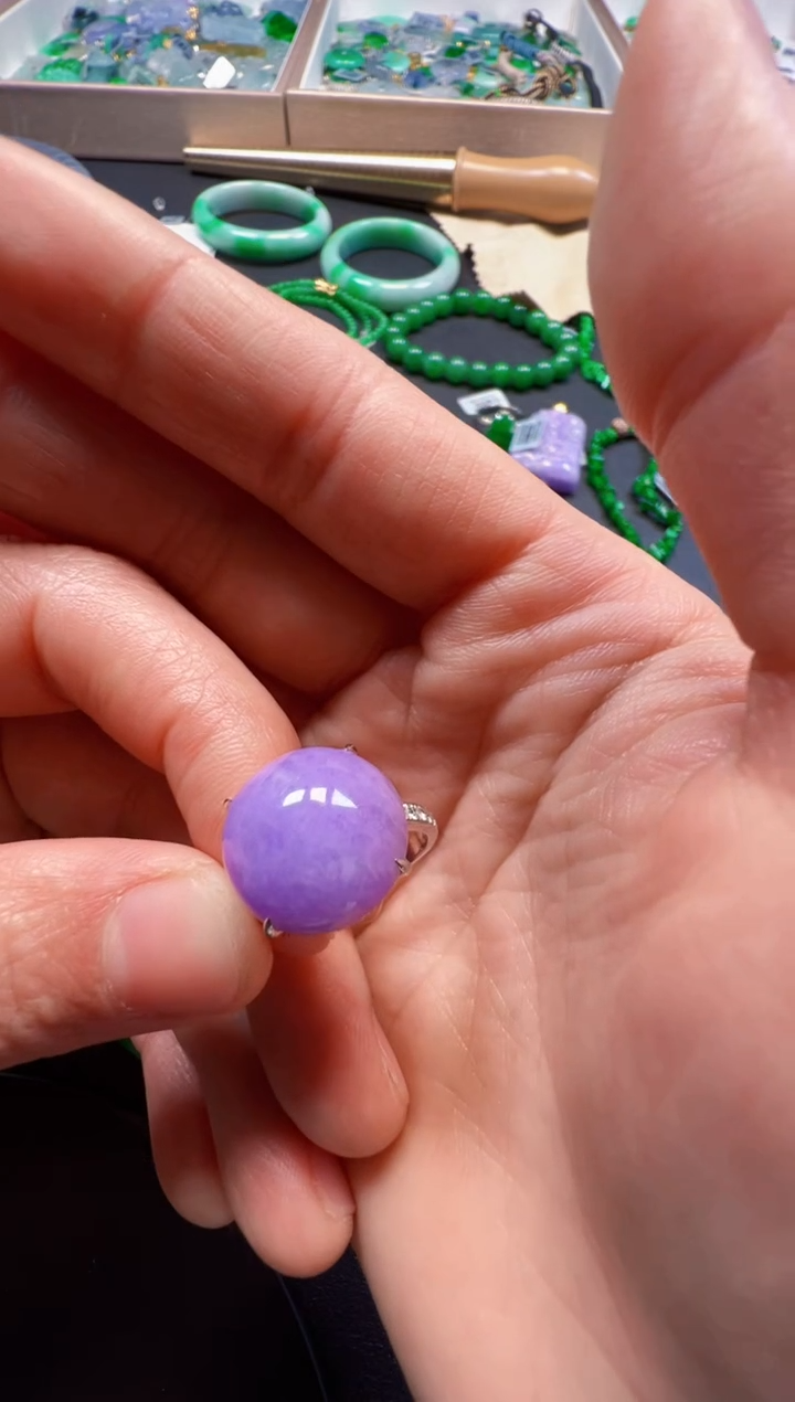 【闪购商品】定制翡翠18K金镶嵌15800元