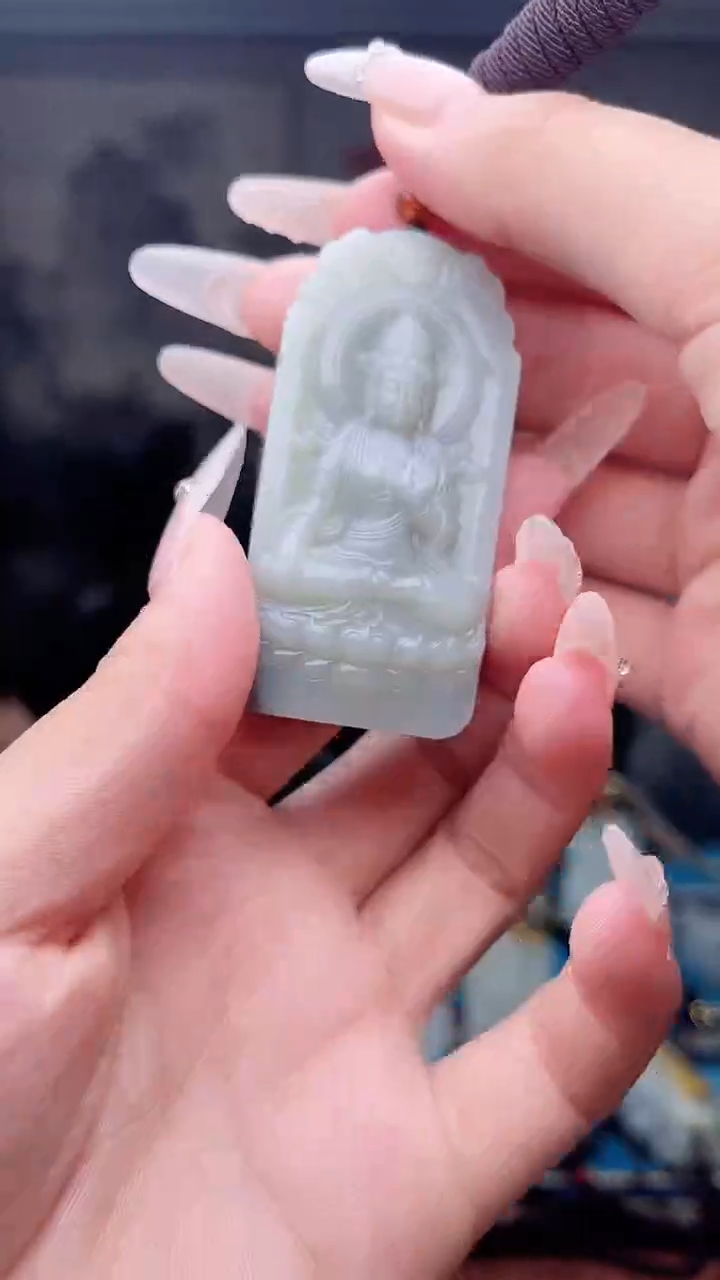 和田玉未镶嵌挂件1