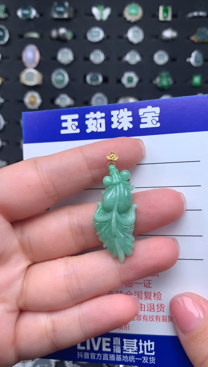 【闪购商品】翡翠颈饰18K金镶嵌234234