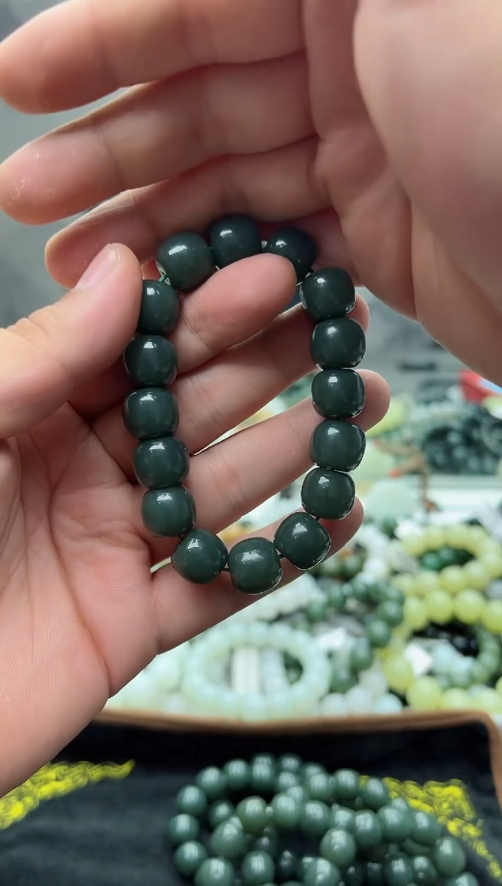 手串未镶嵌和田玉新疆且末蓝14