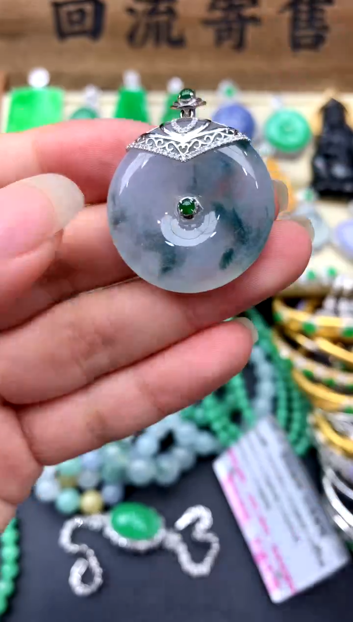 【闪购商品】翡翠颈饰18K金镶嵌232-中国好珍宝