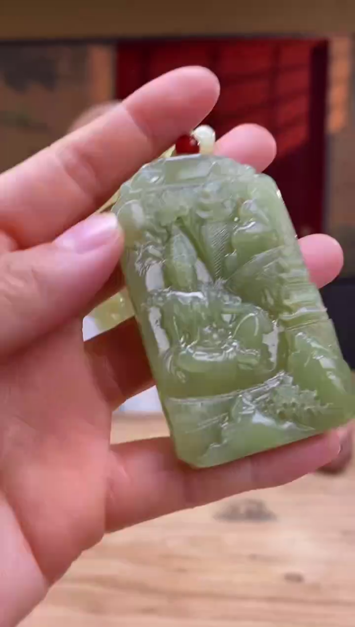 和田玉未镶嵌颈饰d440