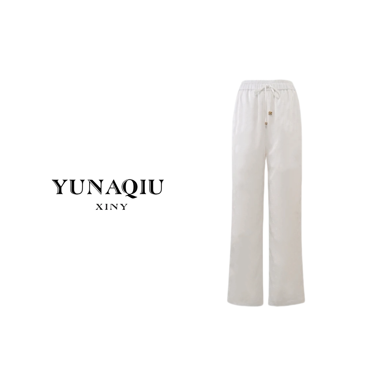 KUNGE-纯色松紧腰满印经典休闲裤KUNGE-9312