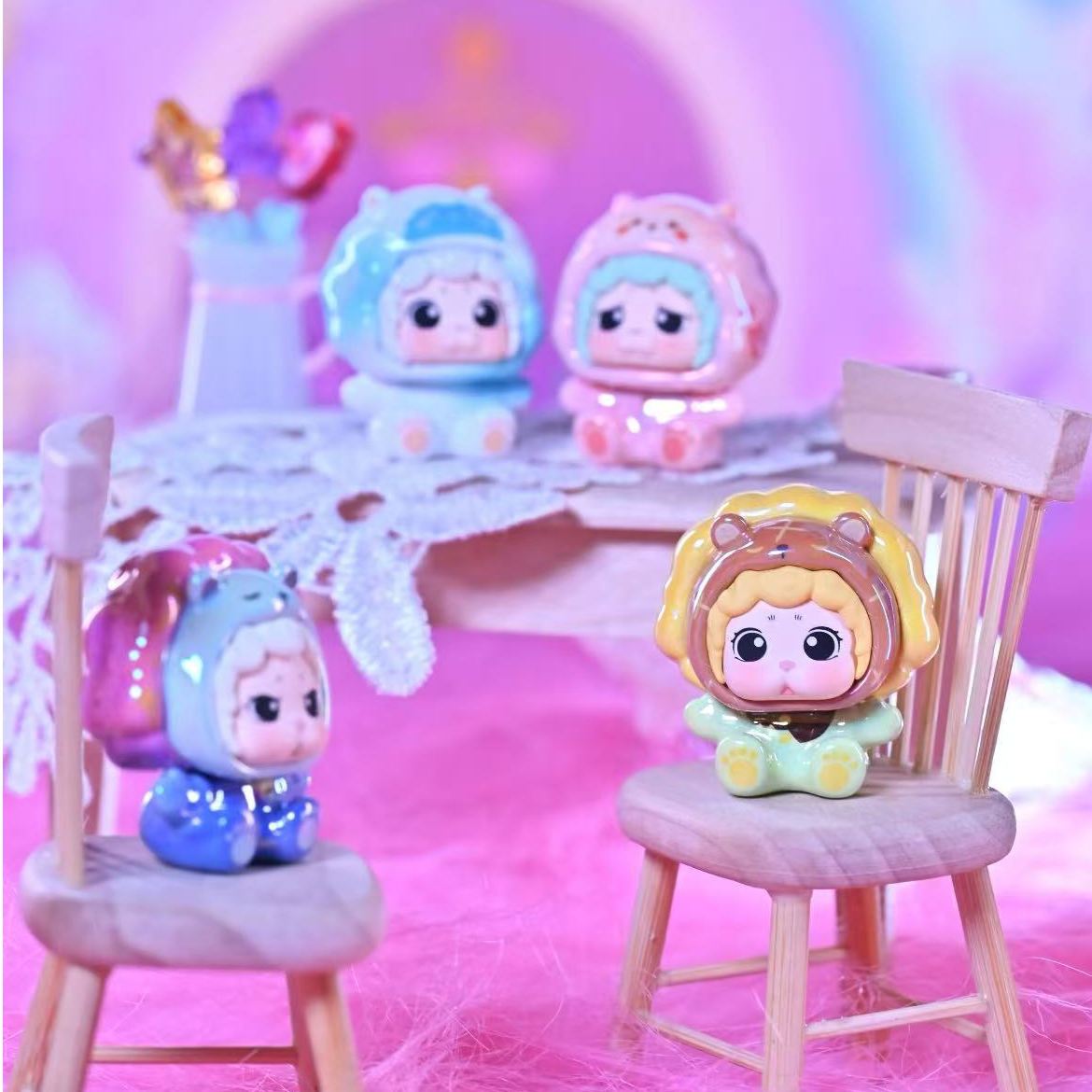 【代拆】桑桑忒忒要抱抱系列萌粒盲盒礼物手办