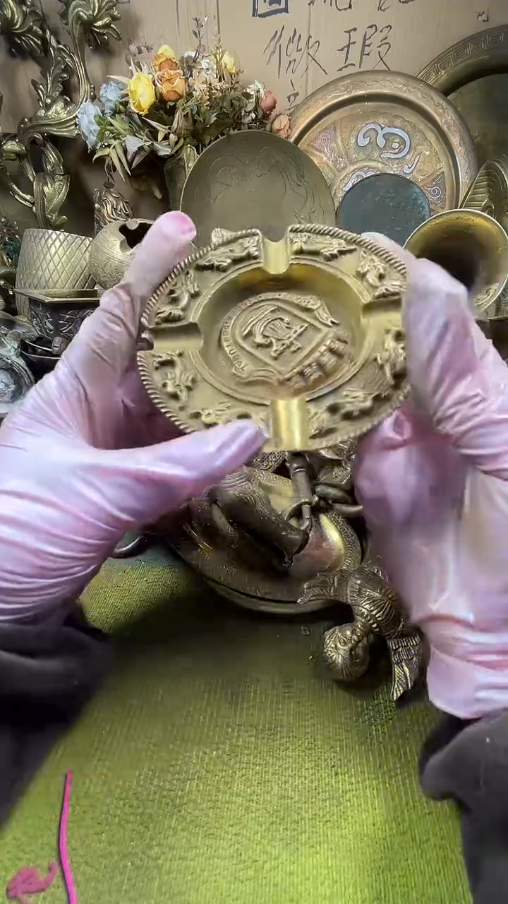 海**色亿锦铜回流铜器摆件50