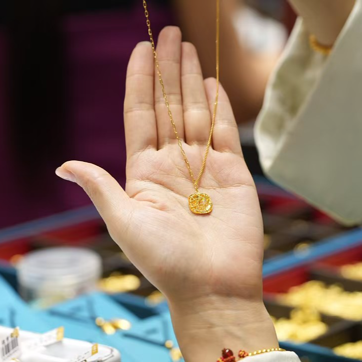 【巧玲专属】足金999方块项链 经典时尚百搭 5.98