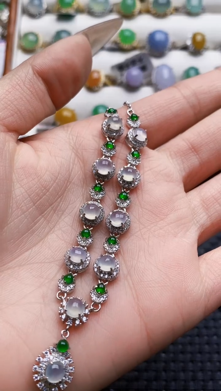 银S925镶嵌戒指翡翠0311