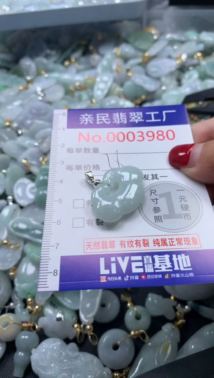 颈饰未镶嵌翡翠3980