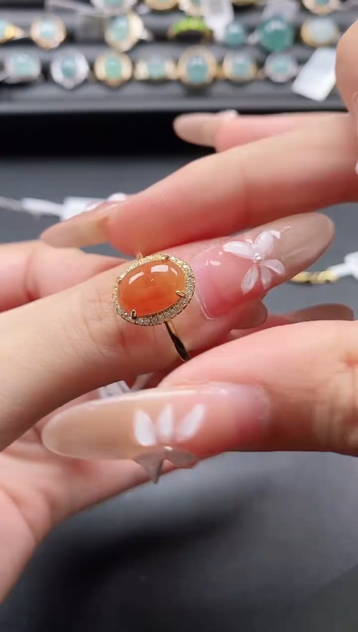 【闪购商品】翡翠戒指银S925镶嵌1111