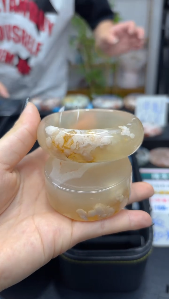 石英质玉手镯未镶嵌C688(57圈赠送镯心)