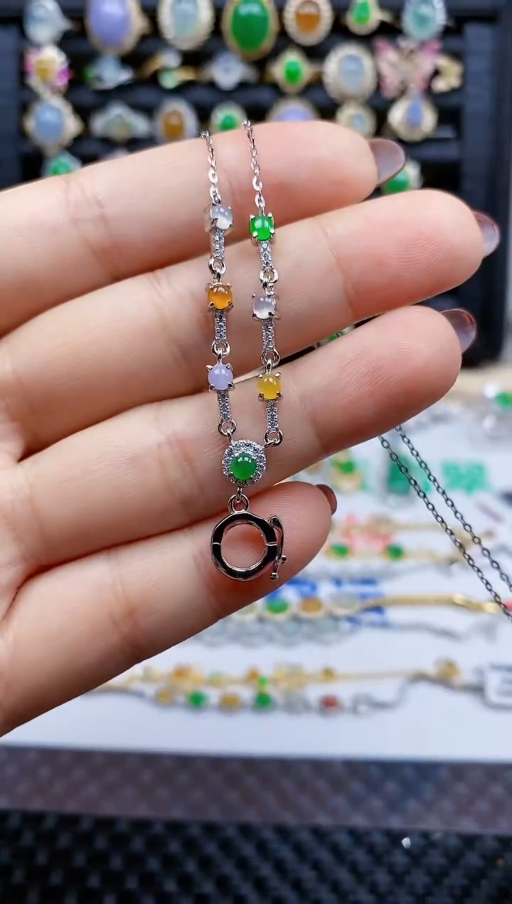 银S925镶嵌戒指翡翠243