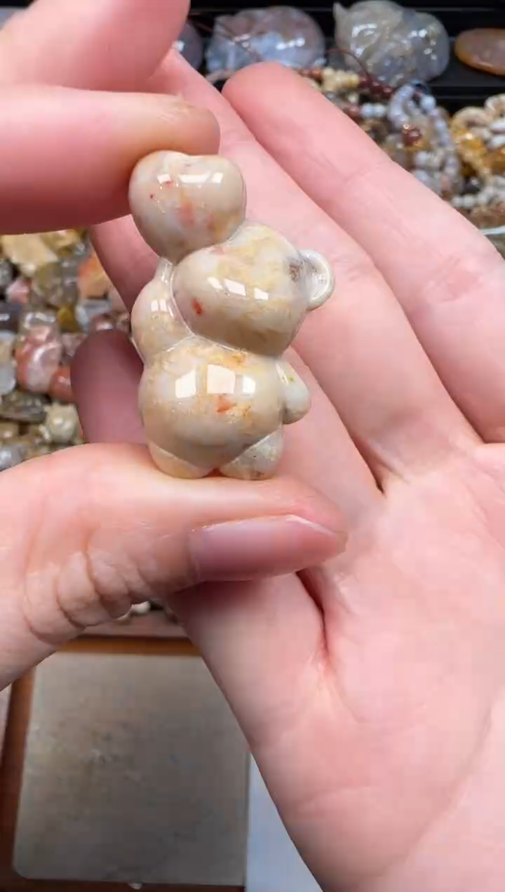 硅化珊瑚（珊瑚玉）未镶嵌颈饰275