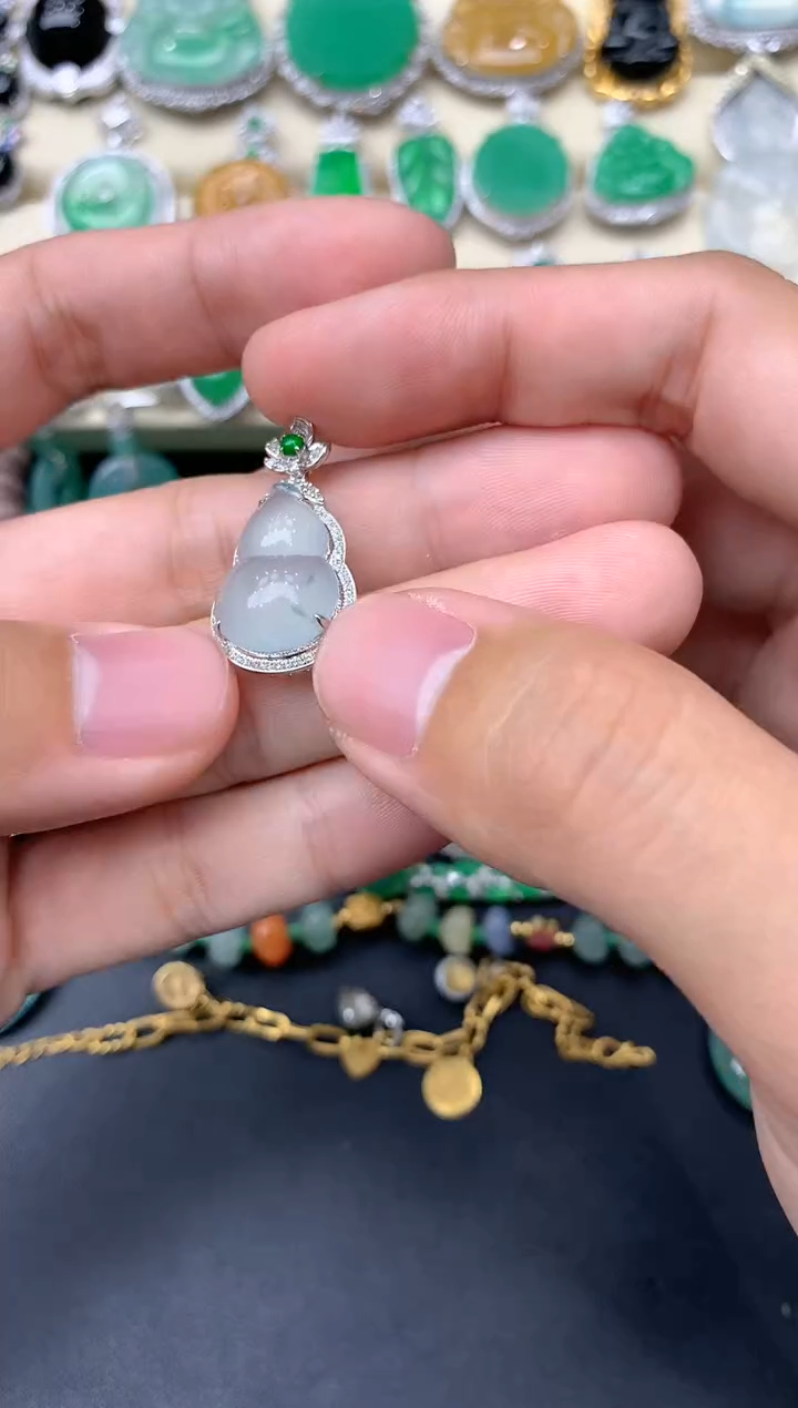 【闪购商品】翡翠颈饰18K金镶嵌200-中国好珍宝