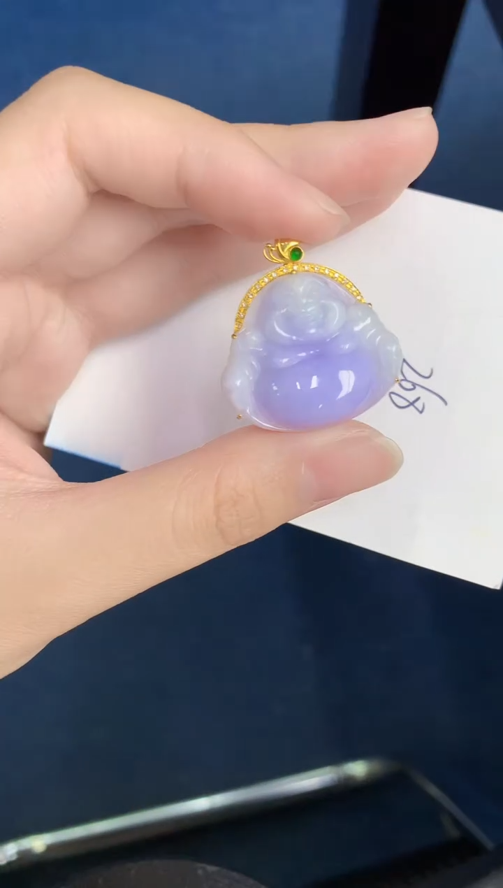 【闪购商品】翡翠颈饰18K金镶嵌000000000