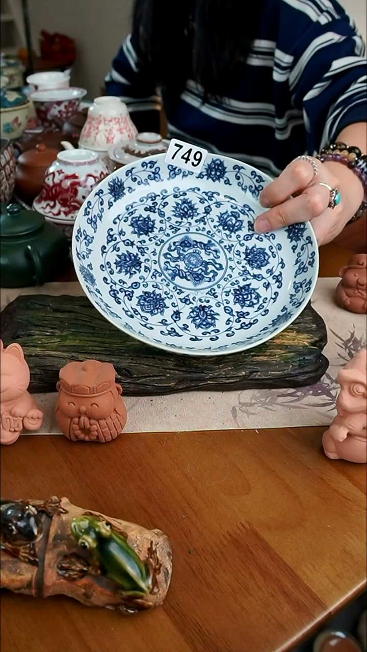 【茶瓷物语】手绘壶承749