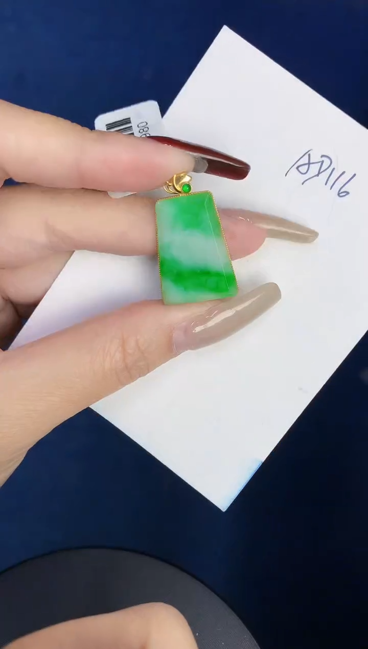 【闪购商品】翡翠颈饰18K金镶嵌0000000000