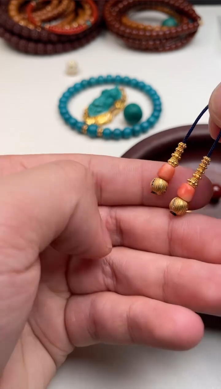 【闪购商品】南红玛瑙挂件18K金镶嵌南红