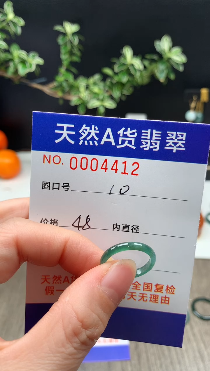 未镶嵌戒指翡翠10#