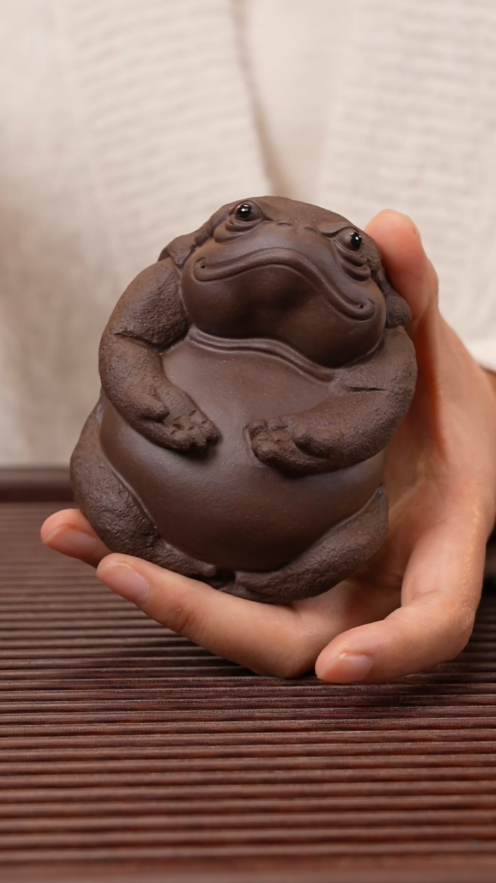 【闪购商品】紫砂茶宠金蟾茶漏架