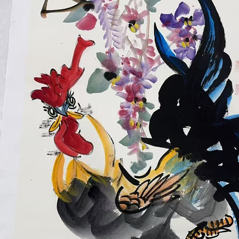 橱窗展示/乐雅文化艺术中心/徐文清/宣纸国画/带证书