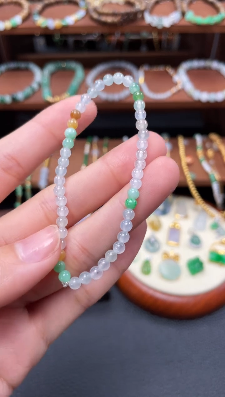 【闪购商品】翡翠套链未镶嵌一个  JK433