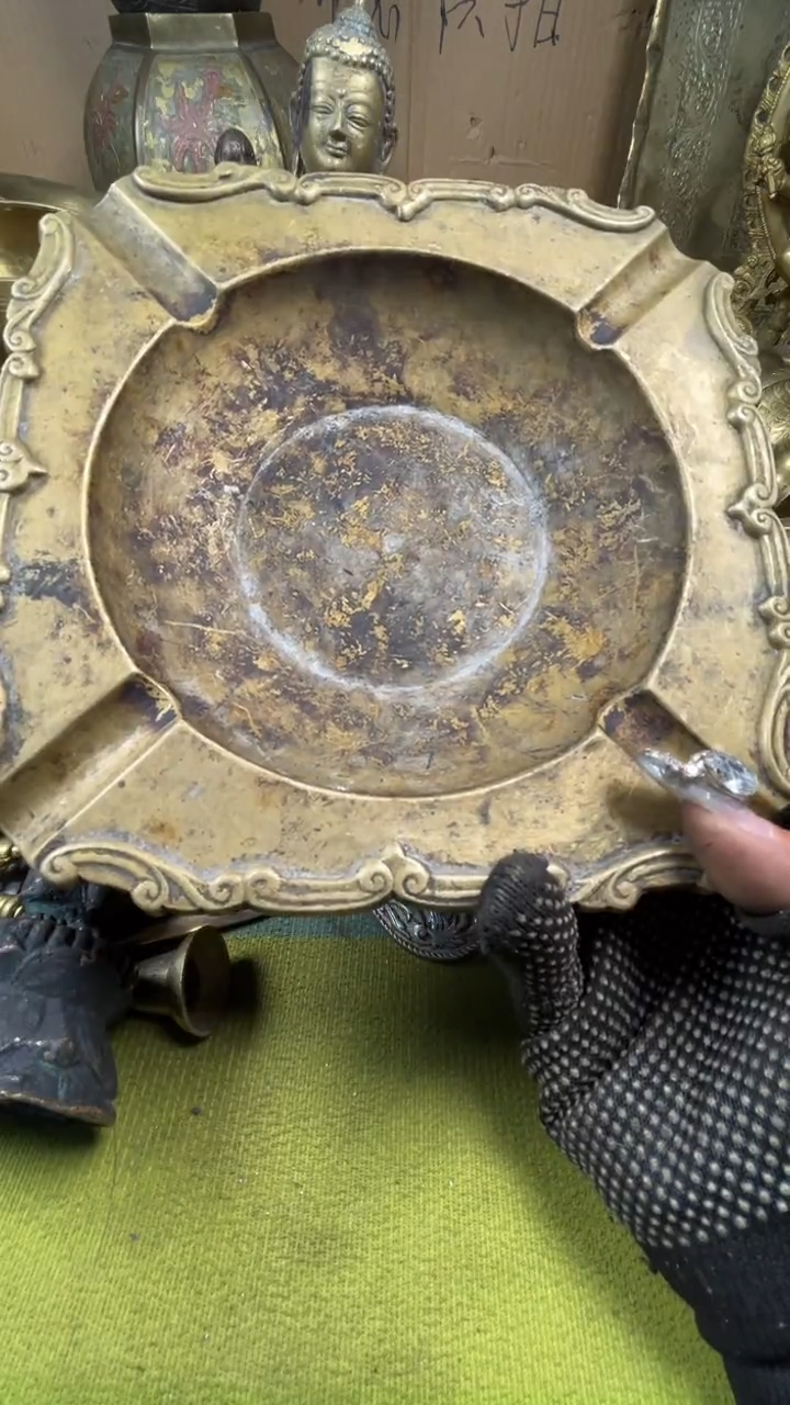 东****茶亿锦铜回流铜器摆件87