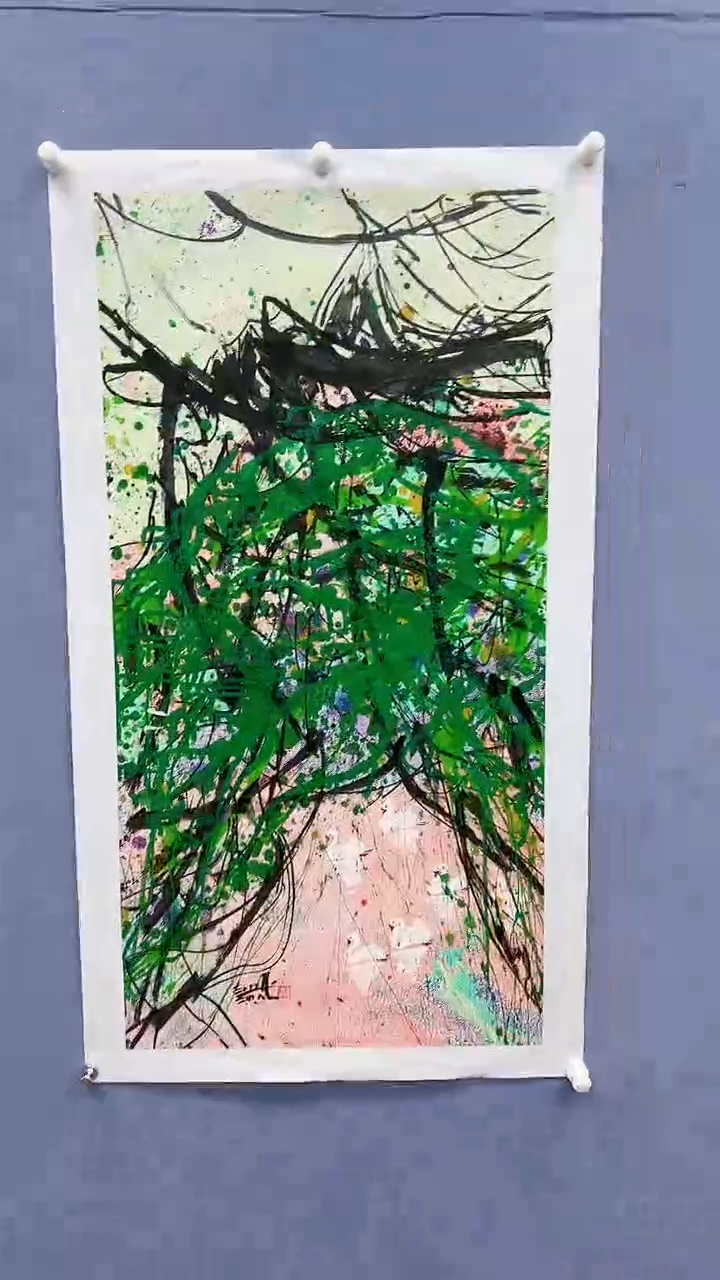 【闪购商品】绘画赵燮绘画4.5平尺金袍藤萝