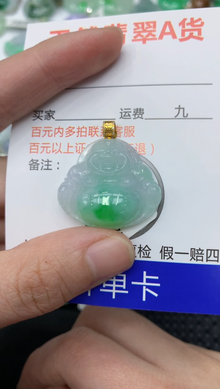 【闪购商品】翡翠颈饰18K金镶嵌1111111111